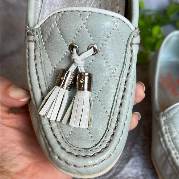 Marc Joseph Quilted Loafers with Tassels - White - Picture 7 of 9